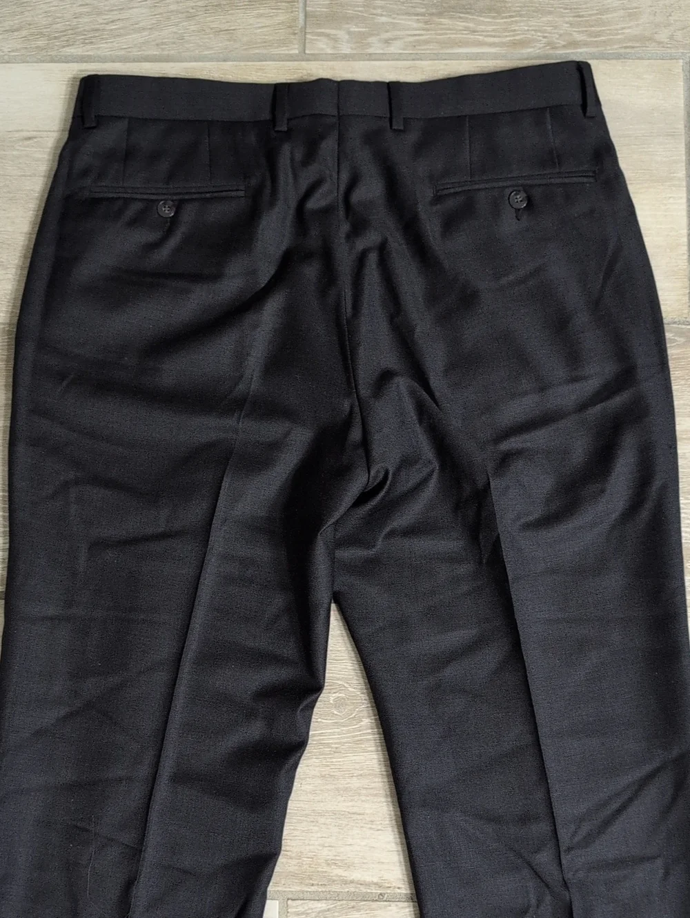 35x31 Men's Wearhouse ToBlack Tailored Suit Pants | Black Dress Pants